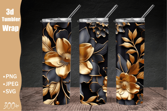 Download 3D Flower Tumbler Wrap, Wild Flowers - 3d flower tumbler wrap Collection