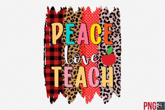 Download Peace Love Teach Png Sublimation - Peace love teach png Collection