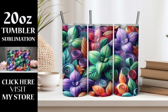 Download 3D Flower Tumbler Wrap Sublimation - 3d flower tumbler wrap Collection